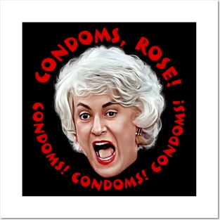 Condoms, Rose! Posters and Art